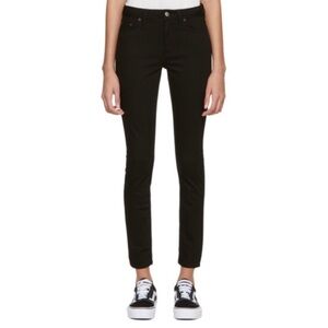 ACNE Studios Climb Jeans Skinny Ankle Crop in Stay Black 28